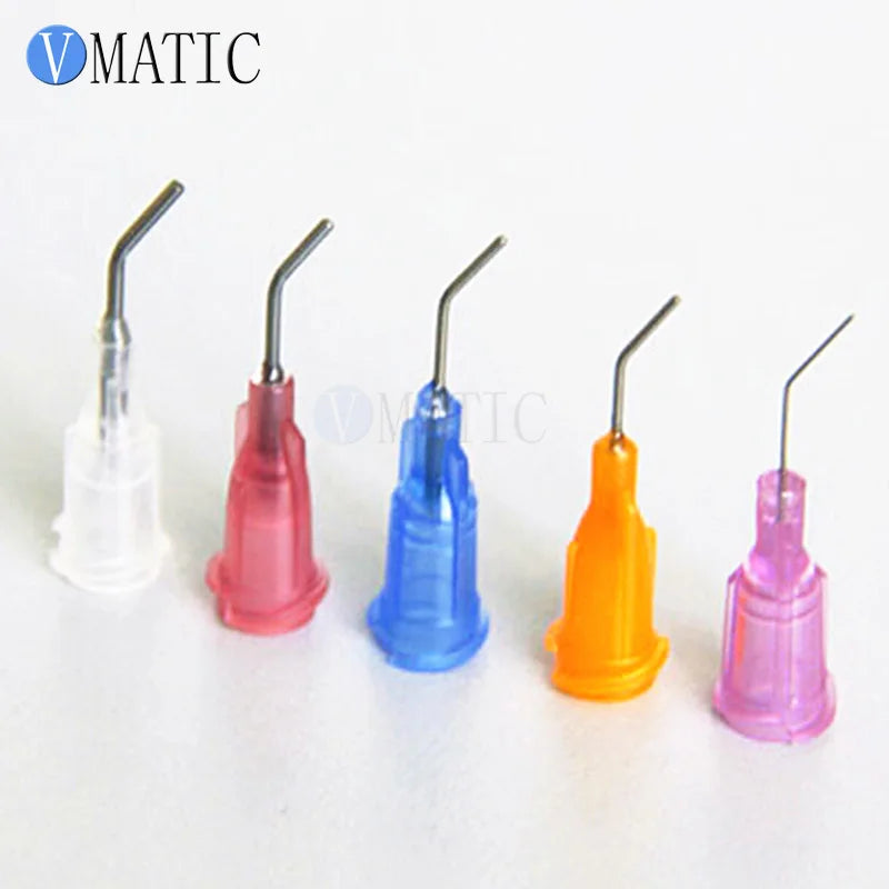 Free Shipping 100Pcs 0.5'' 500Pcs 45 Degree Bent High Quality Precision Dispensing Needles 1/2 Inch
