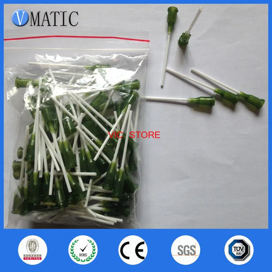 Free Shipping 100Pcs 1.5'' 14G Glue Dispensing Needle Tip, Glue Syringe Tip, Pp Glue Dispenser Needle 1-1/2 Inch