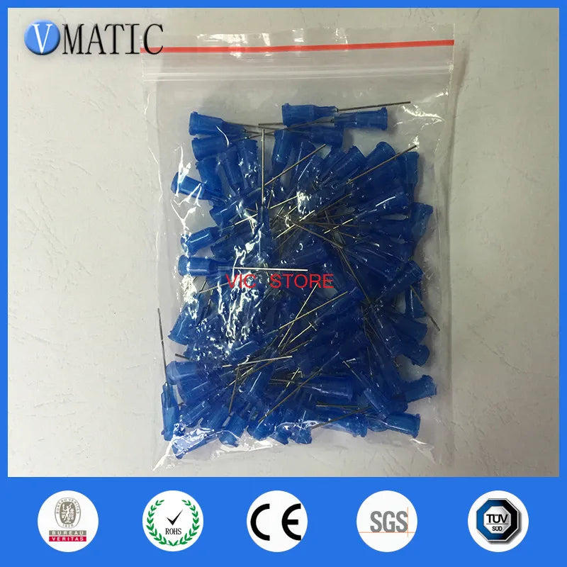 High Quality Stainless Steel Valves Needle 100Pcs 1.5 Inch 22G Dispensing Needles Tips Glue Dispense Needle 1-1/2 Inch
