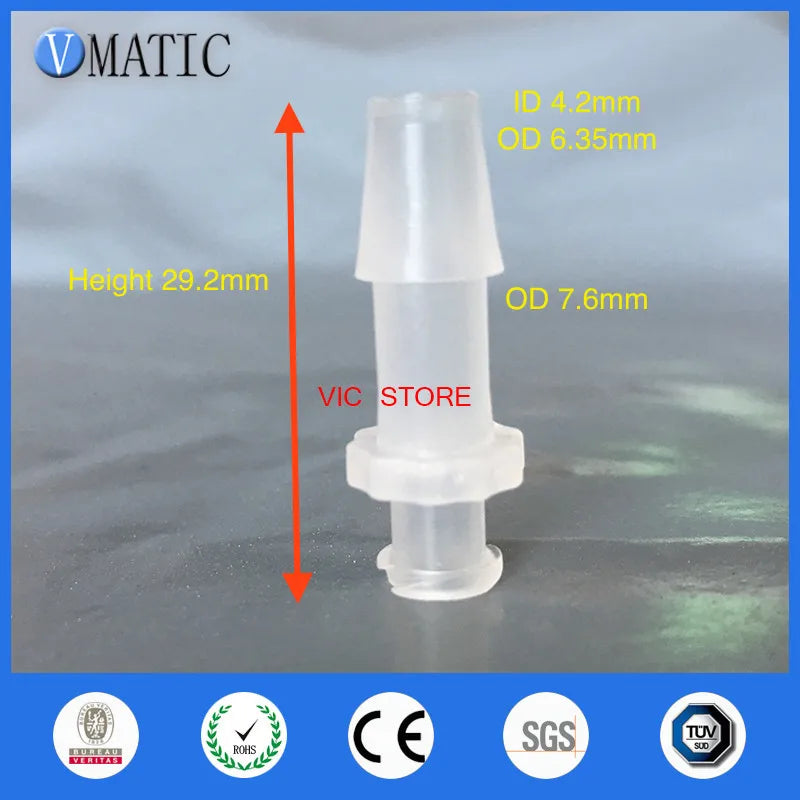 High Quality 1/4 Inch Barb Female Luer Tapered Syringe Fitting (Polyprop) ,Luer Lock Tapered Connector