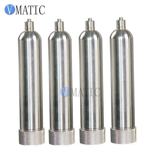 Free Shipping 55cc/ml Corrosion Resistant Stainless Steel Cones Glue Dispensing Pneumatic Syringe