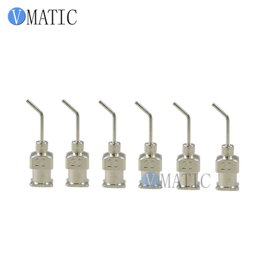 Free Shipping 12Pcs 20G 45 Degree Bent Stainless Steel Dispensing Needle 1/2 Inch