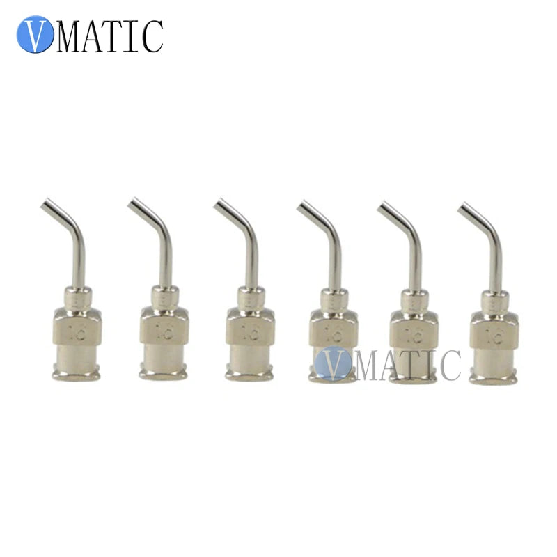 High Quality 12Pcs 1/2'' Inch 16G 45 Degree Bent Stainless Steel Dispensing Needle