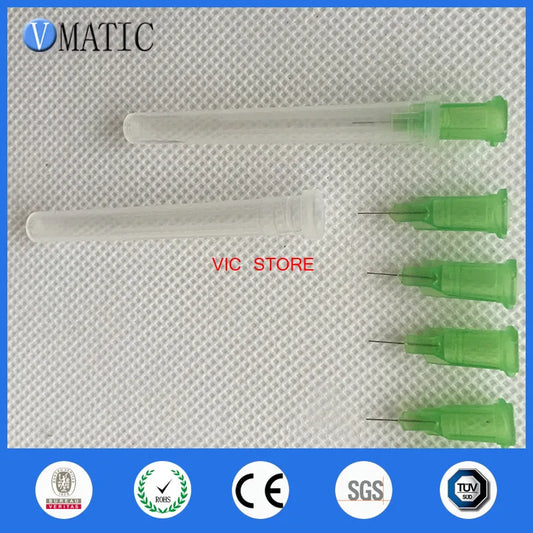 Free Shipping Non Sterilized Pcs 34G 1/4'' Inch Dispensing Glue Needle Tip Nozzle