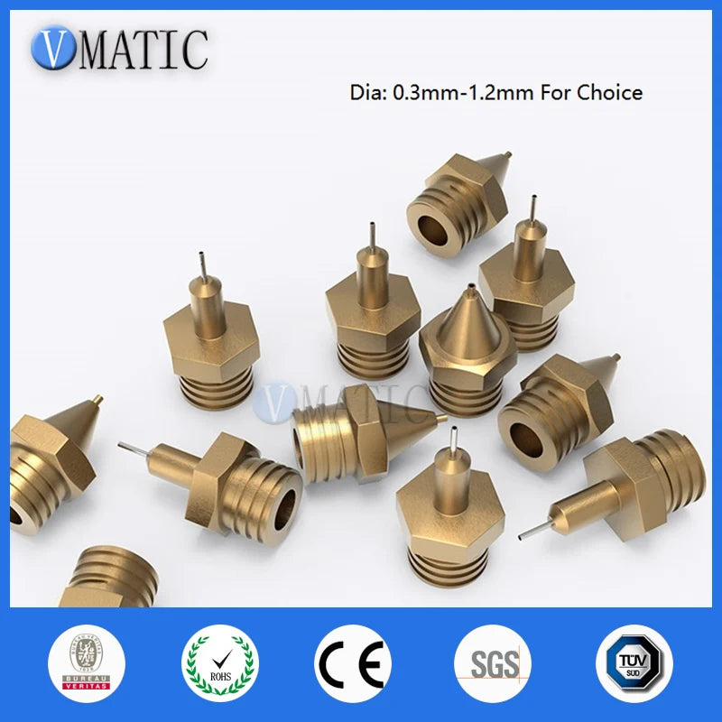High Quality Copper Material Heating Thread Dispensing Machine Valve Accessories Needle Tip