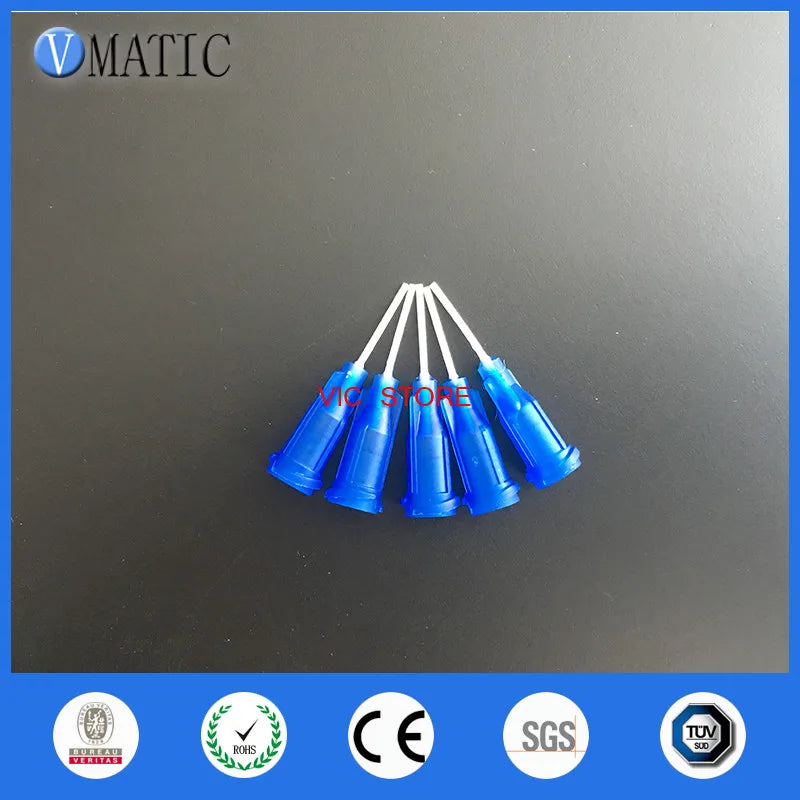 Free Shipping 100Pcs 22G Blue 0.5'' Polypropylene Pp Needles 1/2 Inch