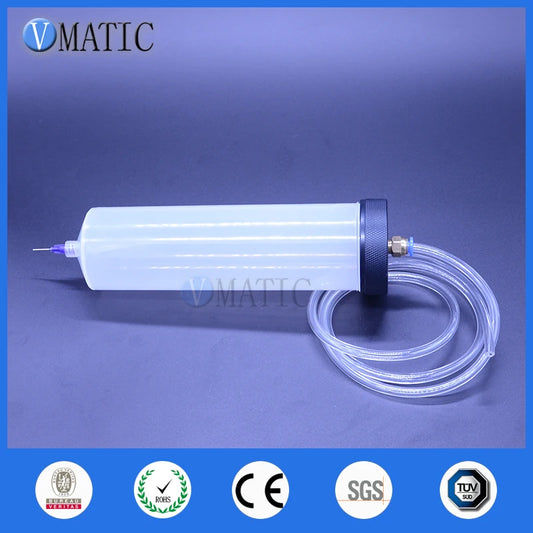 Free Shipping New Thickening Explosion-Proof 300cc/ml Helix Luer Lock Tip Dispenser Pneumatic Syringe Barrel With Adapter
