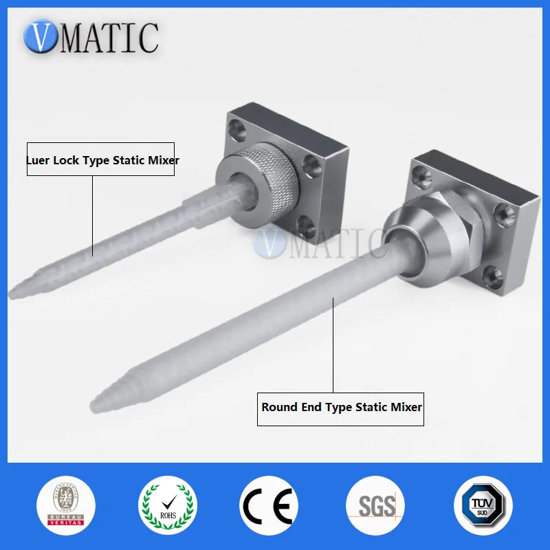 AB Glue Adhesive Mixing Ratio 1:1 Dispensing Pneumatic Valve Head Adapter Static Mixer Tee Connector Fitting Adapter