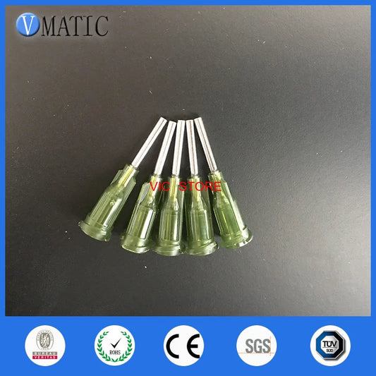 Free Shipping 100Pcs 0.5'' 1/2 Inch Tubing Length 14G Luer Lock S.S.Glue Plastic Dispensing Needle Tip