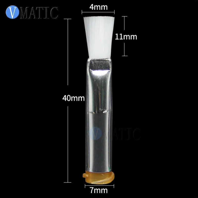 Free Shipping 14G-27G 4mm Flat Liquid Glue Dispensing Needle Brush Screw Thread Needles EFD Soft Brush Needle