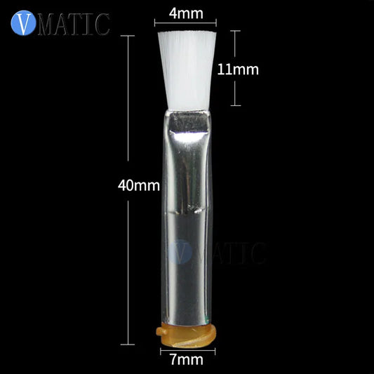 Free Shipping 14G-27G 4mm Flat Liquid Glue Dispensing Needle Brush Screw Thread Needles EFD Soft Brush Needle