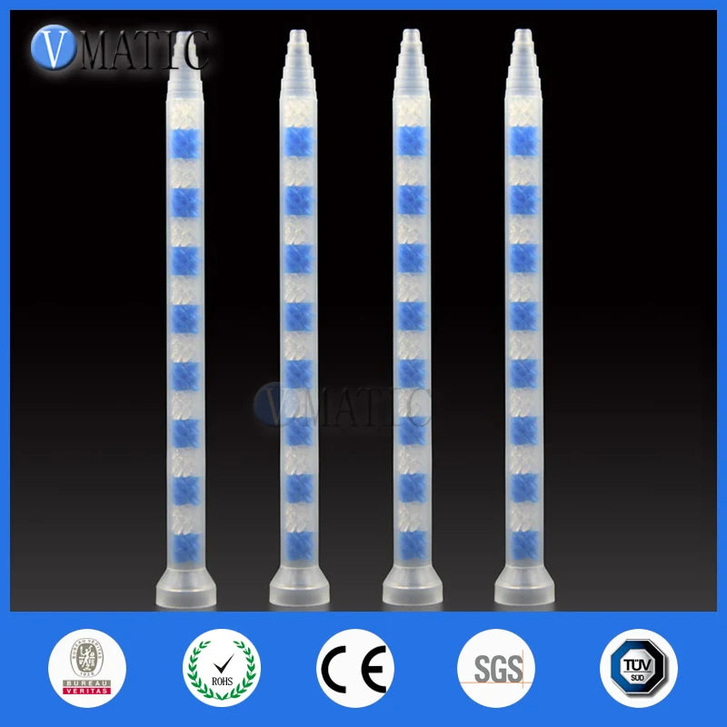 High Quality 10pcs GSM9-16 All Purpose Use Glue Dispensing Plastic Static Mixer Nozzle AB Adhesive Mix Tube