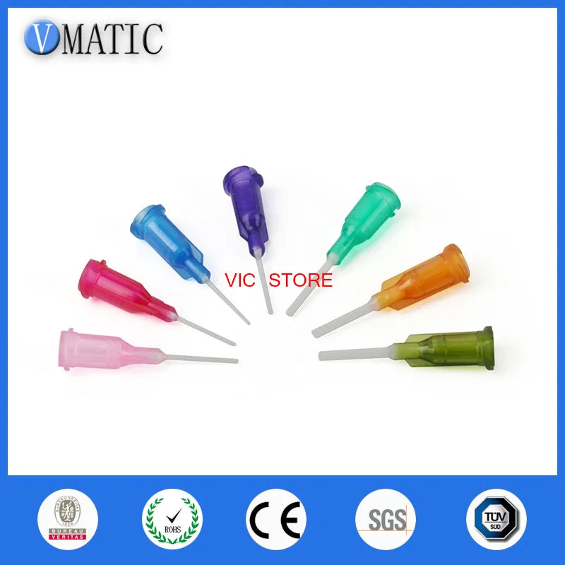 Free Shipping 100Pcs 14G-25G 0.5'' Polypropylene Glue Dispensing Flexible Plastic Needles 1/2 Inch