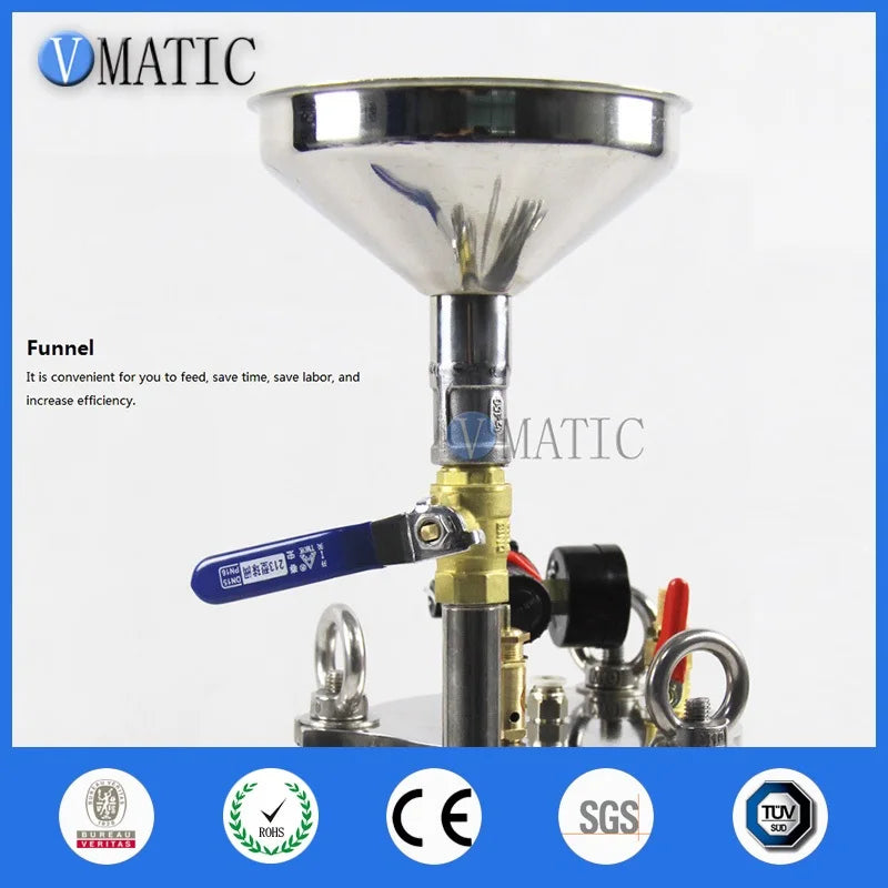VMATIC Stainless Steel Pressure Vessels SUS 304 Liquid Glue Container Dispensing Storage Pressure Tank