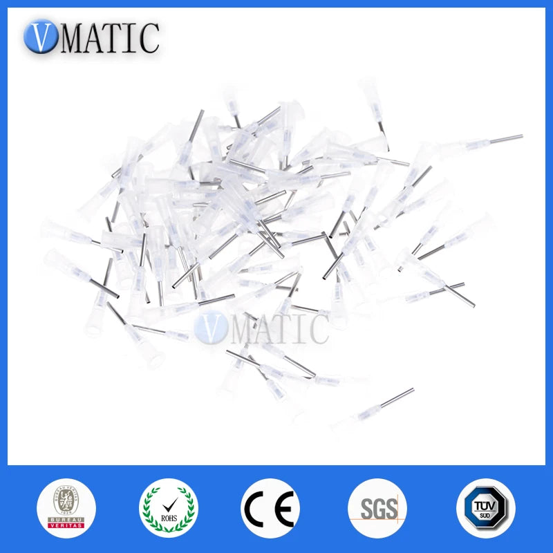 High Quality 100pcs 16G Clear Color Blunt Liquid Dispensing Dispenser Syringe Needle Tips for Gluing Jewelry