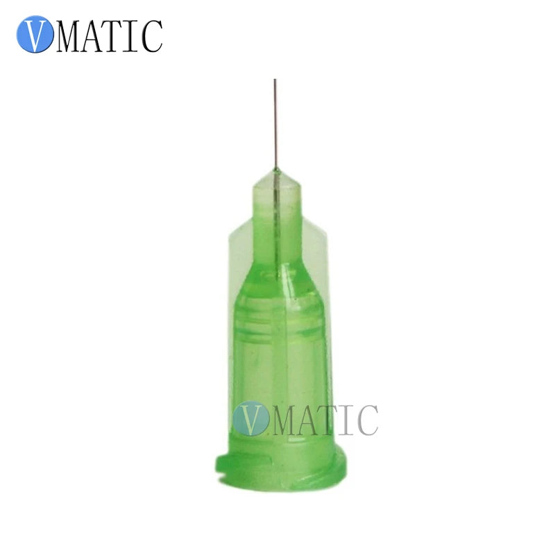 Free Shipping 100Pcs Non Sterilized 34G 0.25'' Tubing Length Liquid Dispensing Tips Glue Dispense Needle 1/4 Inch