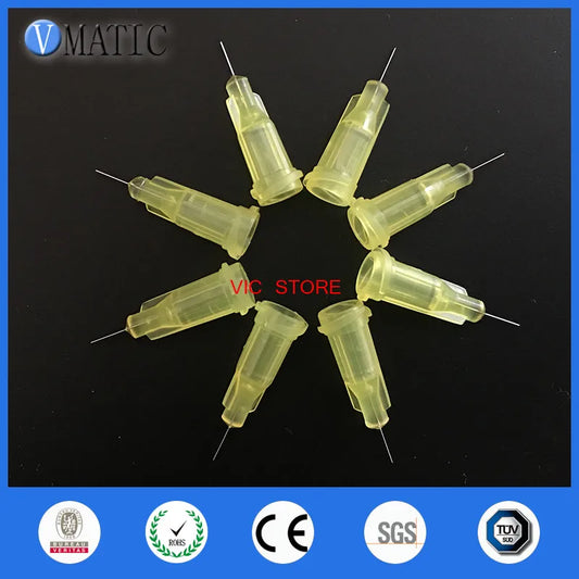 Free Shipping Non Sterilized 100Pcs 32G 1/4'' Inch Dispensing Glue Tip Needle