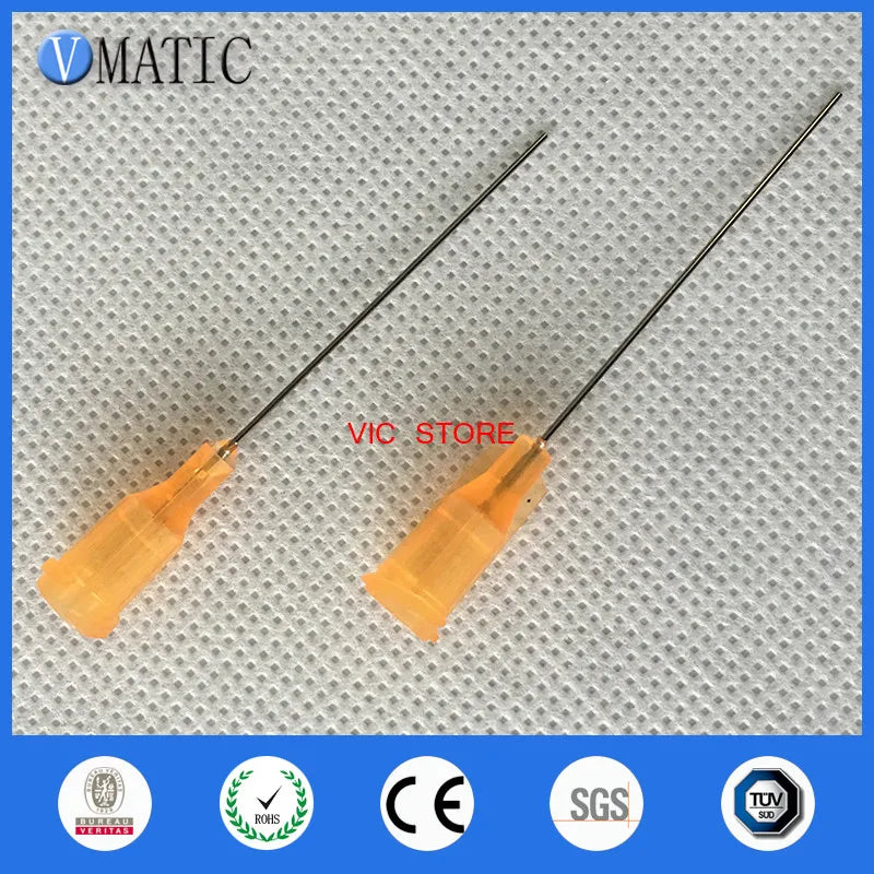 Free Shipping 100Pcs 1'' 23G Dispensing Needle Tip Oem Luer Lock Needles
