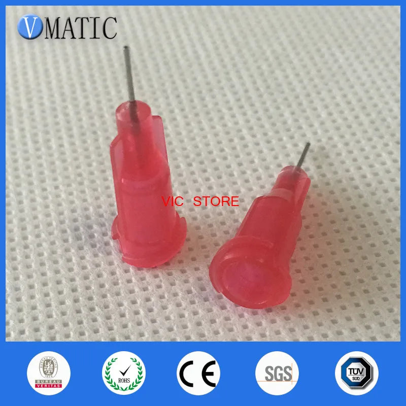 Free Shipping 100Pcs 25G 0.25'' 1/4 Inch Dispensing Needle Tip