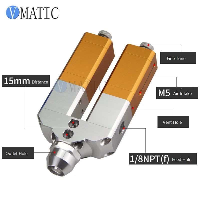 High Quality Big Flow Stainless Steel AB Glue / Adhesive Suck Back Glue Dispensing Valve