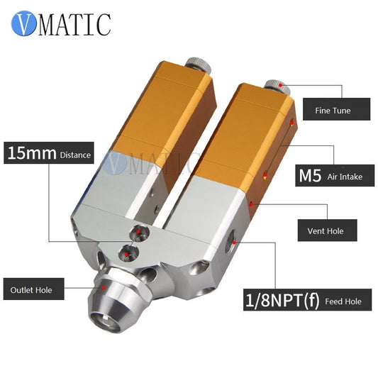 High Quality Big Flow Stainless Steel AB Glue / Adhesive Suck Back Glue Dispensing Valve
