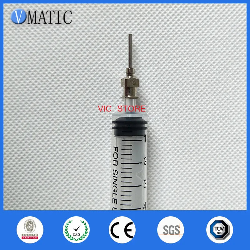 2023 High Precision 0.5'' 16G Stainless Steel Glue Dispensing Tip 12Pcs Liquid Dispenser Needles 1/2 Inch