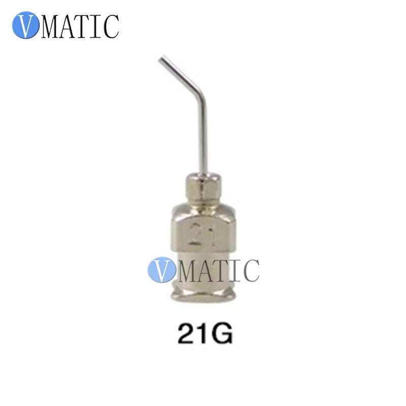 ‌17G(1.07mm) 45° Bent Stainless Steel Needles | 12.7mm(1/2") Length for High-Viscosity Epoxy & Solder Paste (12pcs Pack)‌