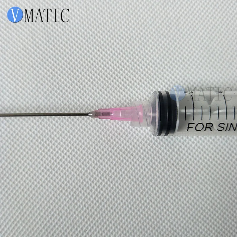 Free Shipping Non Sterilized 5Pcs 10cm Tube Length 18G Blunt Needle Tip 100mm With 10cc/ml Plastic Syringe & Stopper