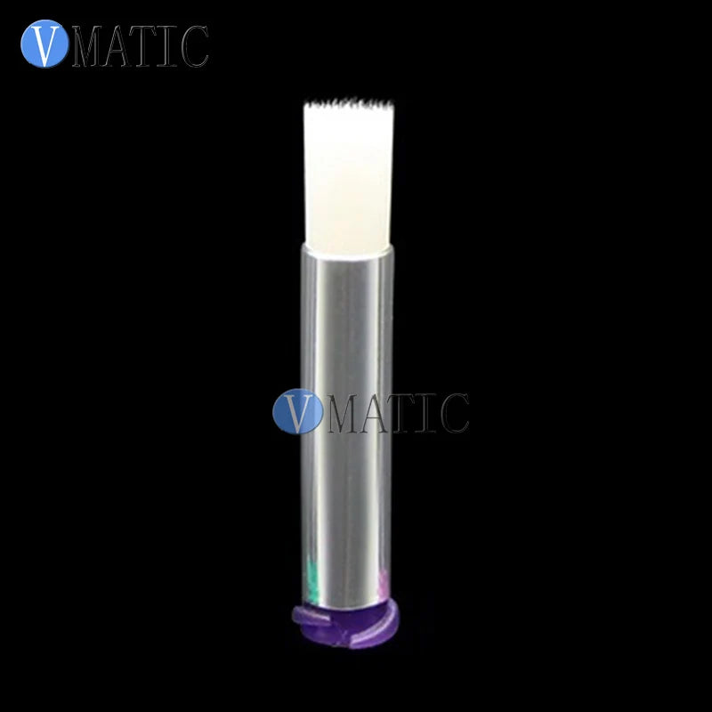 Free Shipping 25G 6mm Brush Tip Needle Double Screw Thread Needles EFD Soft Brush Needle Round Mouth Dispensing Needle