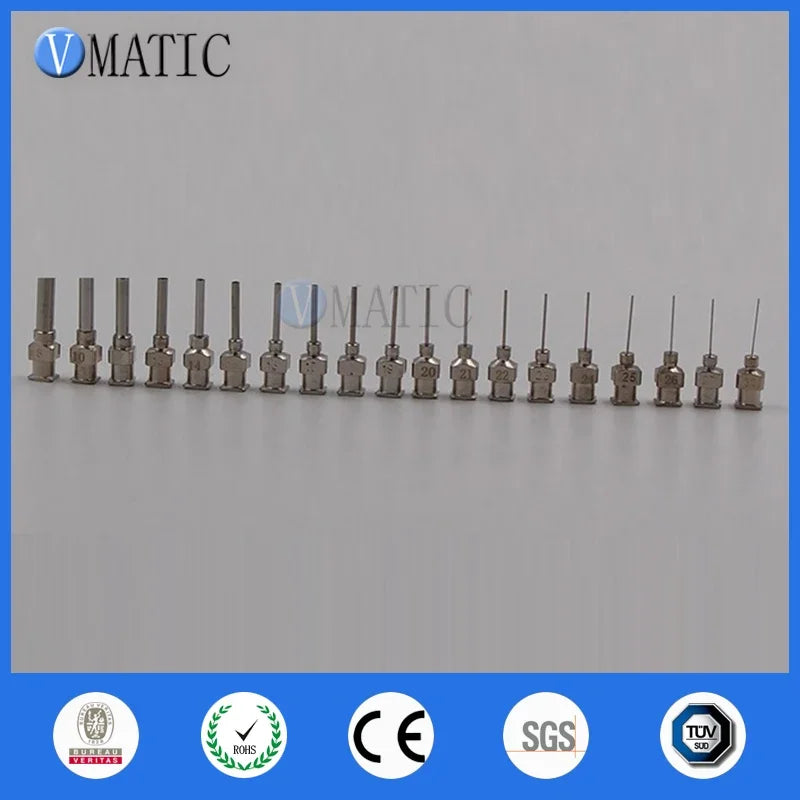 High Precision All Metal Blunt Stainless Steel 12PCS Glue Syringe Tips Dispensing Needle 1/2 Inch