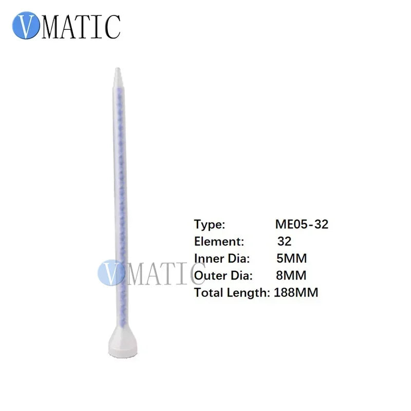 High Quality Resin Static Mixer MC05-24 Mixing Nozzles For Duo Pack Epoxies Bell Mouth Silicone Mixing Tube