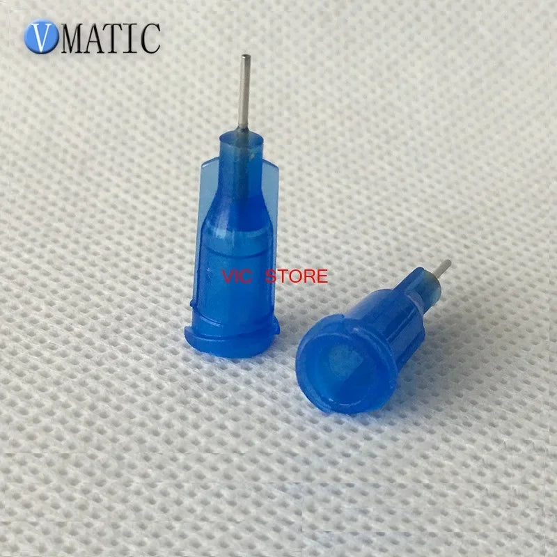 High Quality Blue Color Quality 100Pcs/Lot 22G 1/4'' Inch Stainless Steel Tip Dispensing Screw Needles Syringe Needle Tips