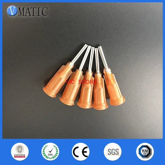‌Industrial 15G Dispensing Needles 0.5"-1/2" | Passivated Stainless Steel Tips for SMT Assembly (Anti-Dripping) Free Shipping‌