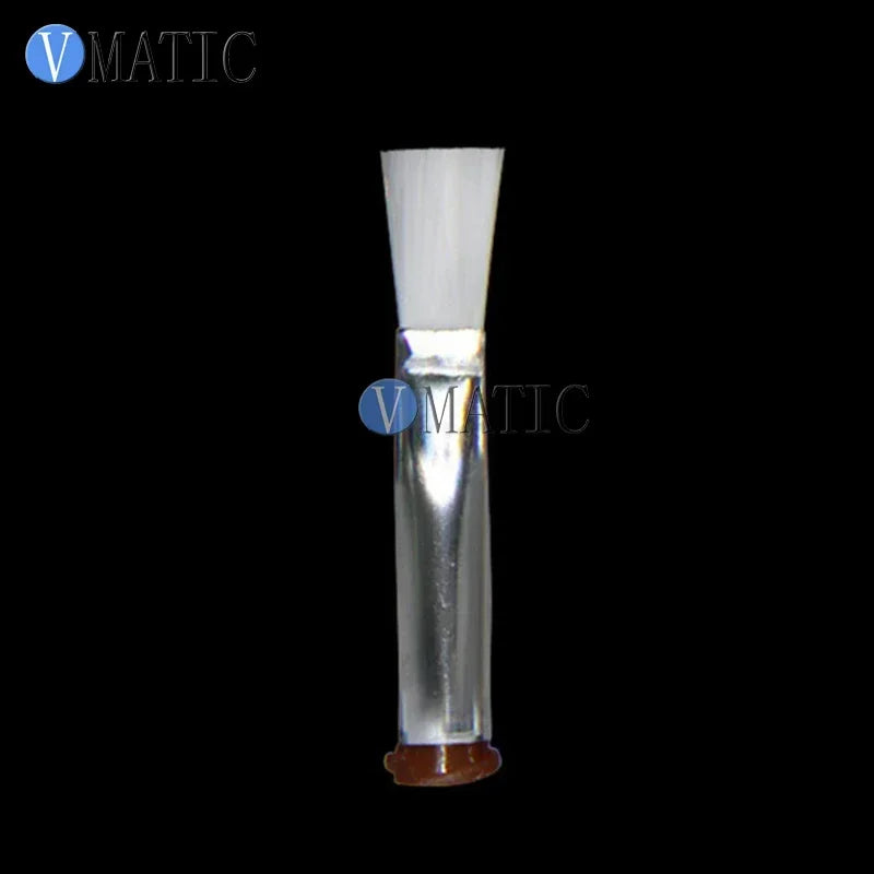 Free Shipping 14G-27G Dispensing Needle Brush Double Screw Thread Needles Efd Soft Brush Needle Flat 6mm Mouth Dispenser Needle