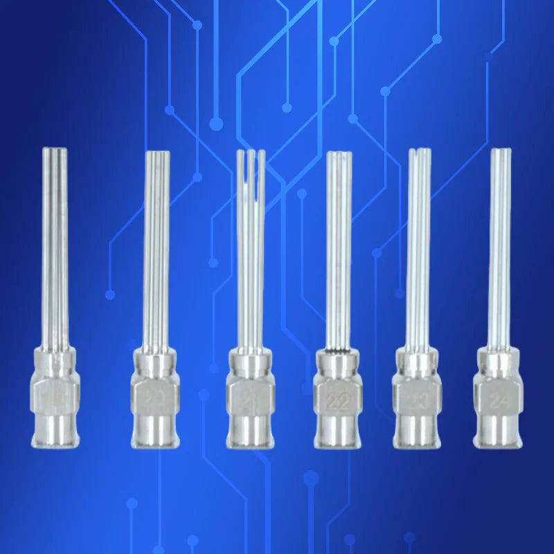 Free Shipping Stainless Steel Jewelry Dispensing Tip - 25mm Luer Lock, Rhinestone Setting Tool
