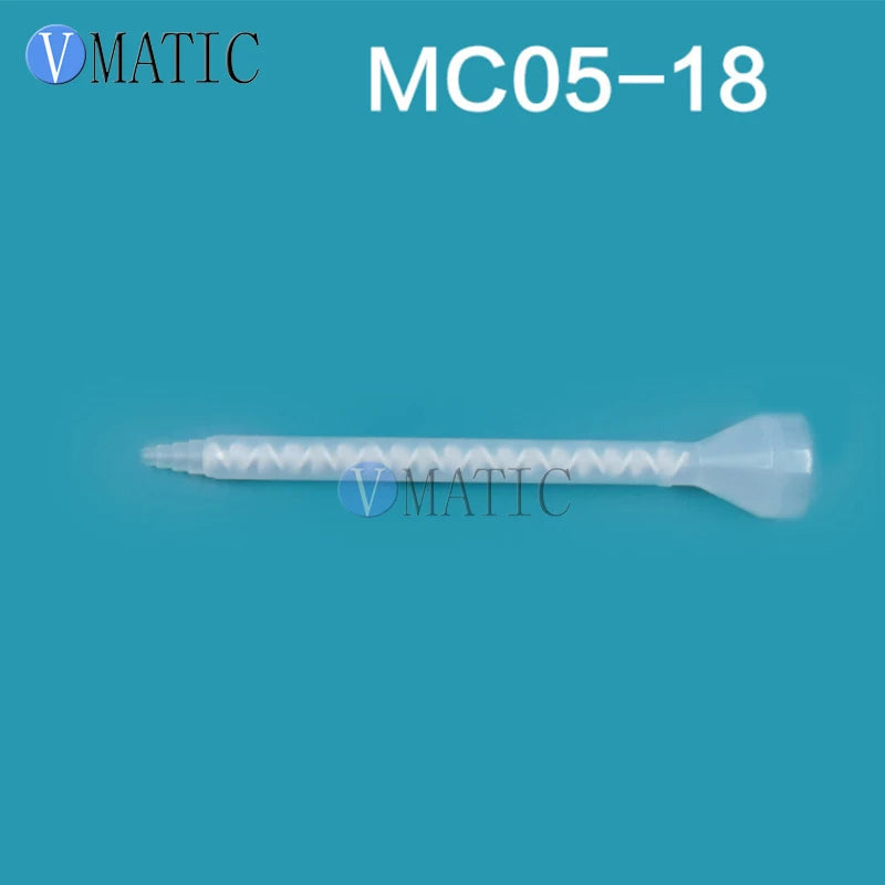 Free Shipping High Quality Plastic Resin Static Mixer MC05-18 Mixing Nozzles For Duo Pack Epoxies (White Core)
