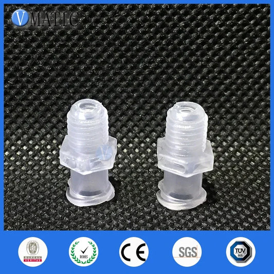 Free Shipping 100Pcs Female Luer Tapered Syringe Fitting Connector (Polyprop) Luer Lock Tapered Connector 1/4 Inch Screw