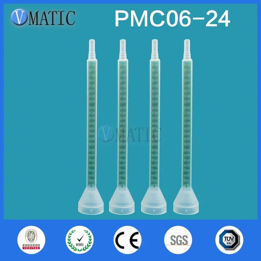 ‌Industrial Static Mixer Nozzles FMC06-24 | 5PCS Eng-Resin Round Tip for Epoxy/Silicone Anti-Clog Design Free Shipping‌