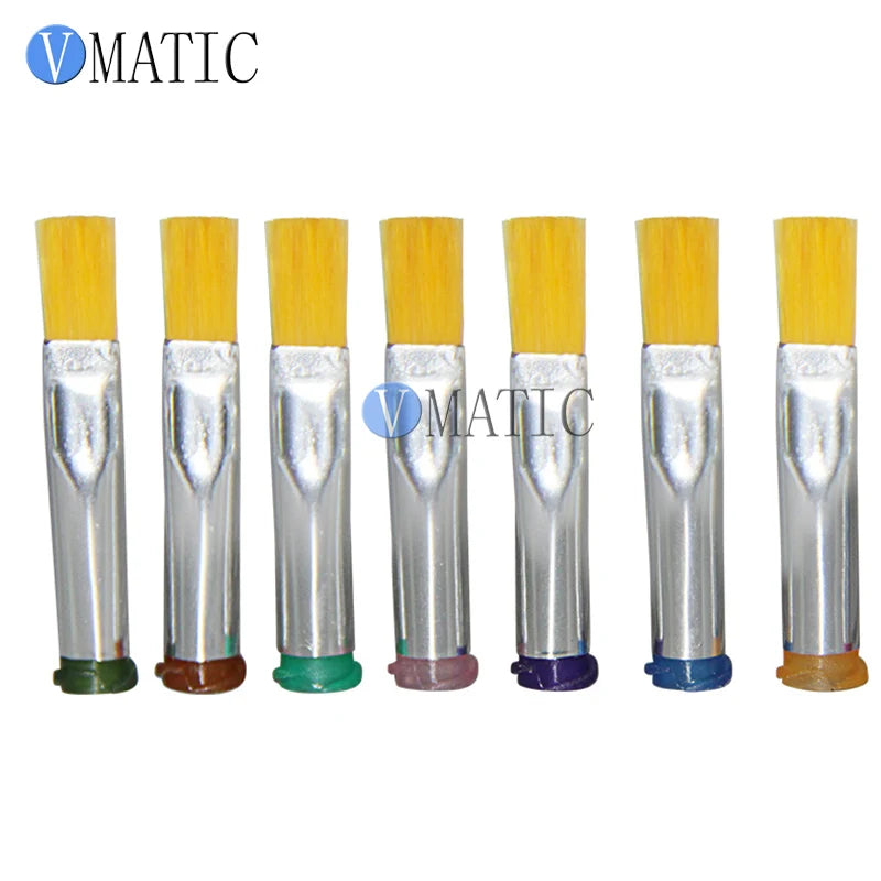 High Quality 10Pcs 14G-27G Flat 6mm Brush Dispensing Needle Tips