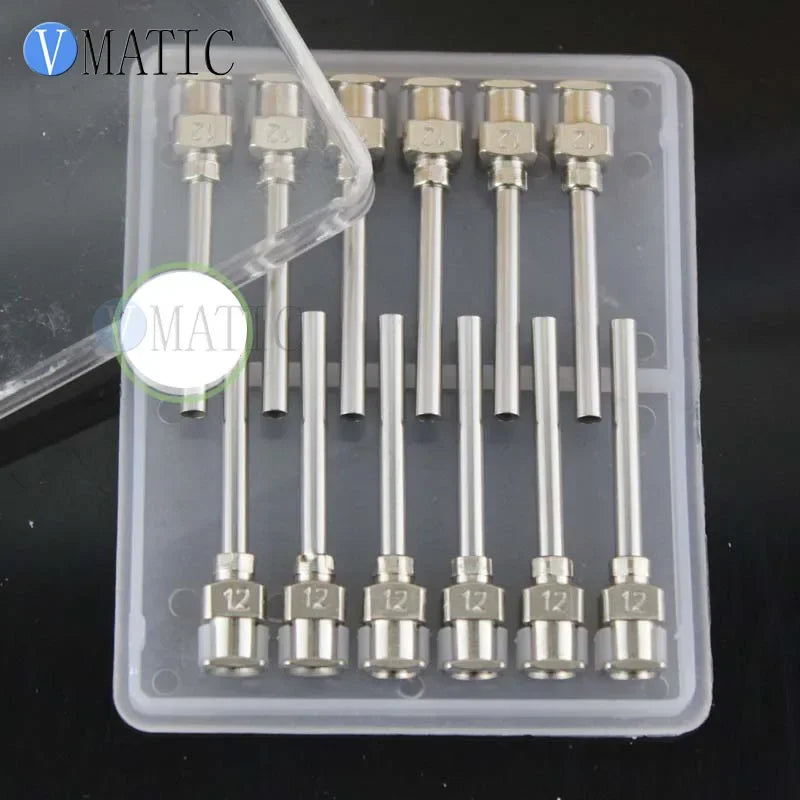 ‌Precision Dispensing Blunt Needle 18G-30G Stainless Steel Tips | 1.5" Reusable Anti-Clog Syringes for Epoxy/Silicone Glue (Indu