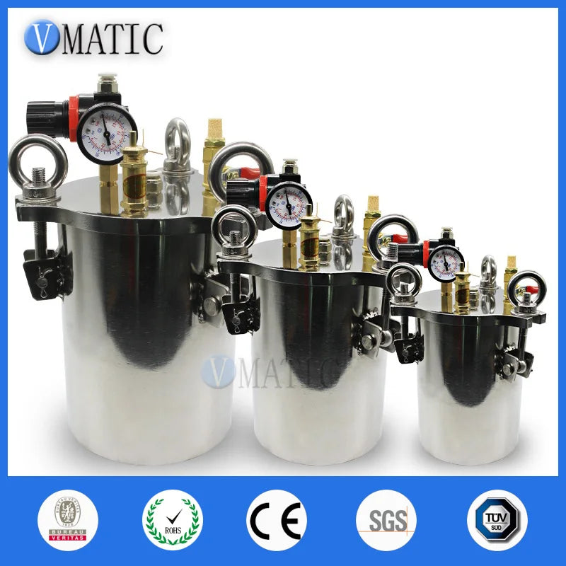 High Quality 1Pc Stainless Steel Glue Dispensing Air Pressure Tank 1L