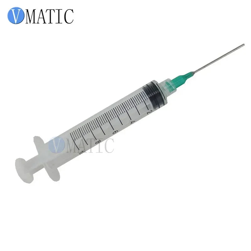 Free Shipping 10Ml/10Cc Luer Lock Syringes With 18G Blunt Tip Fill Needles 1.5", 10sets Dispensing Syringe With Dispenser Needle