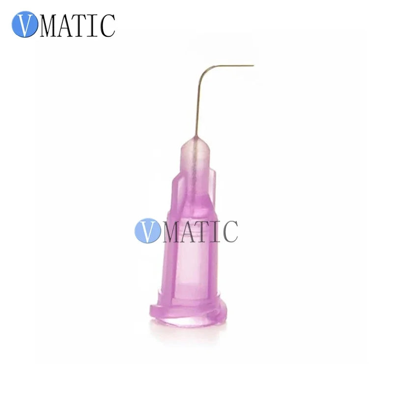 Free Shipping 100pcs 90 Degree Bent Dispensing Needle Tips Glue Sealants 30G Needle Blunt Tips Glue Adhesive Dispenser Needles