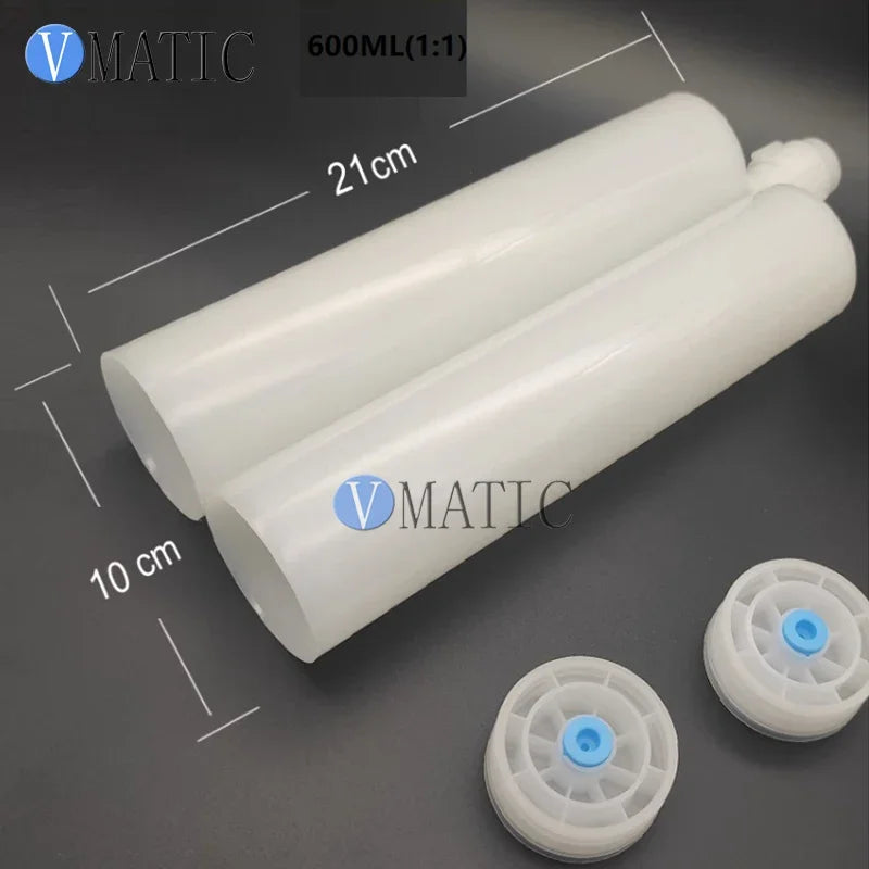 Free Shipping High Quality 200 345 400 450 600 Ml Dual Epoxy Cartridge 1:1 2:1 10:1 Ratio Air Compressor Pipe With Pistons & Cap