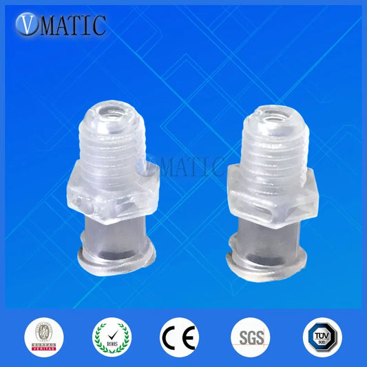 Grade Luer Lock Connectors 100PCS | Sterilizable PP Syringe Fittings (1/4" Screw/M5 Thread) Free Shipping‌