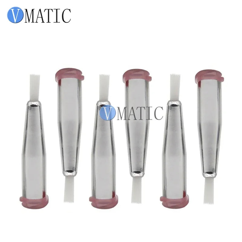 Free Shipping 20G Dia 2mm Dispensing Brush Tip Needle Double Screw Thread Needles EFD Soft Brush Needle Round Mouth