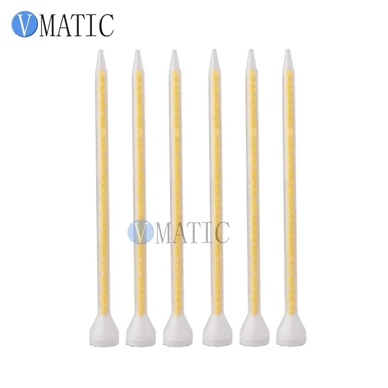High Quality Plastic 5Pcs Resin Static Mixer MS 05-32 Mixing Nozzles For Duo Pack Epoxies (Yellow Core)