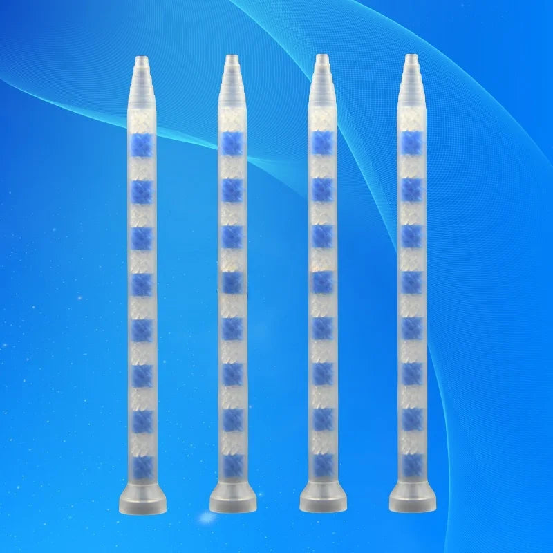 GSM9-16 Static Mixing Nozzle 10PCS - Multi-Purpose AB Adhesive Mixer for Epoxy Resin & High-Viscosity Glue Dispensing