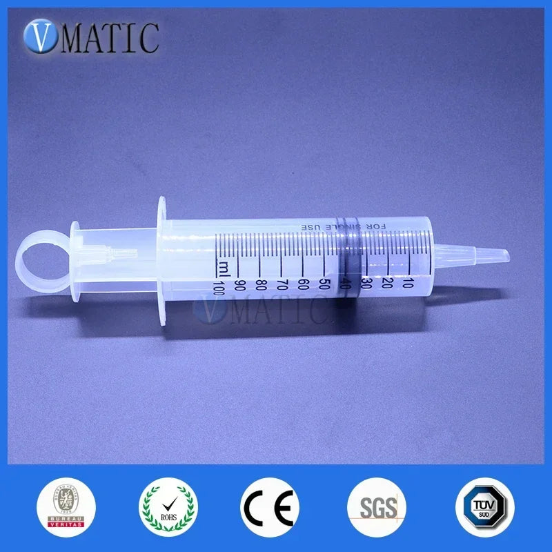 Free Shipping Large Big Giant 100ml/cc Syringe Big Mouth + PVC Tube Glue Dispensing Syringe
