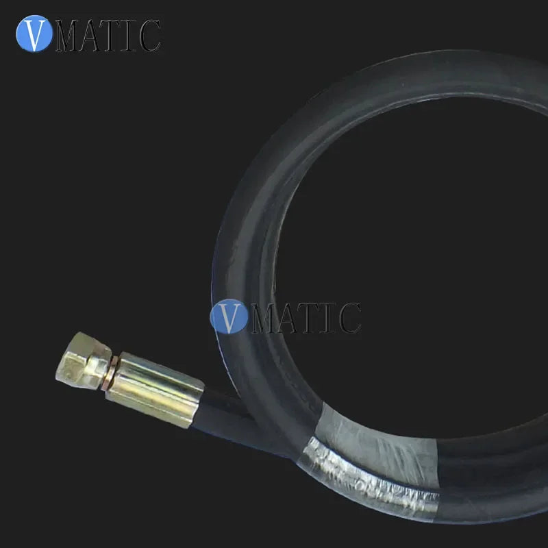 1/4" Inch High Pressure Hydraulic Hose - Steel Braided, BSPP Female Ends, Compatible with Oil Fuel Gas Water for Pumps/Machinery